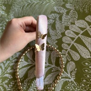 Set of 6 Headbands - Pink w Butterfly Satin Wicked Promo ASOS pearl headbands